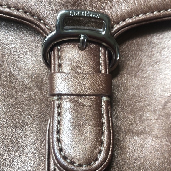 Cole Haan Alexa Bronze Shoulder Handbag - Picture 2 of 12
